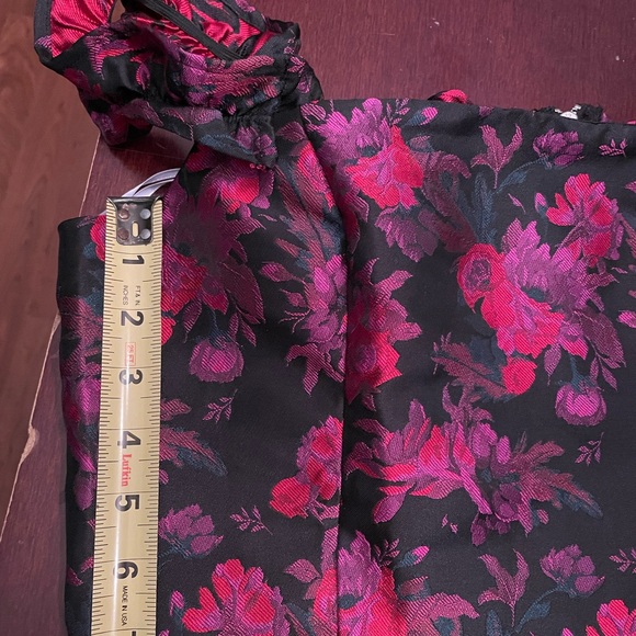 Medium Lulus garden delights black floral jacquard mini set - Picture 9 of 13